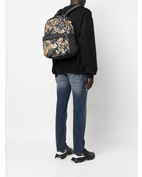 schwarzer Segeltuch Rucksack von VERSACE JEANS COUTURE