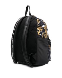 schwarzer Segeltuch Rucksack von VERSACE JEANS COUTURE