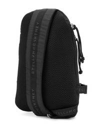 schwarzer Segeltuch Rucksack von Stella McCartney