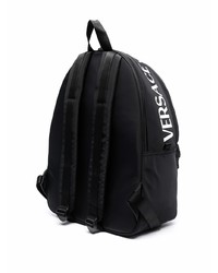 schwarzer Segeltuch Rucksack von VERSACE JEANS COUTURE