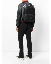 schwarzer Segeltuch Rucksack von Versace
