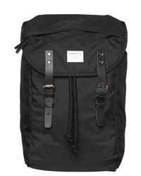 schwarzer Segeltuch Rucksack von SANDQVIST