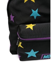 schwarzer Segeltuch Rucksack von Moschino