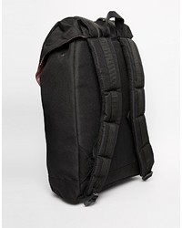 schwarzer Segeltuch Rucksack von Herschel