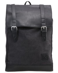 schwarzer Segeltuch Rucksack von YOURTURN