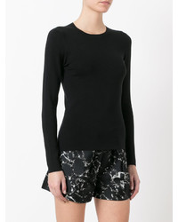 schwarzer Seidepullover von Joseph