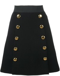 schwarzer Seiderock von Dolce & Gabbana