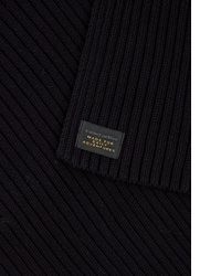schwarzer Strick Baumwollschal von camel active