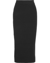 schwarzer Strick Bleistiftrock von DKNY