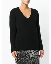 schwarzer Strick Kaschmirpullover von Tom Ford