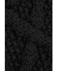 schwarzer Strick kurzer Pullover von DKNY