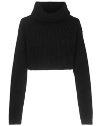 schwarzer Strick kurzer Pullover von Valentino