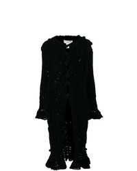 schwarzer Strick Mantel von Christian Dior Vintage