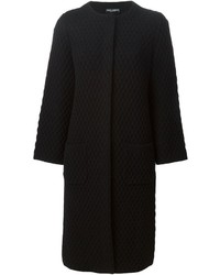 schwarzer Strick Mantel von Dolce & Gabbana