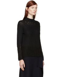 schwarzer Strick Mohair Pullover von 3.1 Phillip Lim