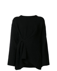 schwarzer Strick Oversize Pullover von Act N°1