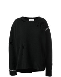schwarzer Strick Oversize Pullover von Ambush