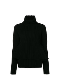 schwarzer Strick Oversize Pullover von Antonio Berardi