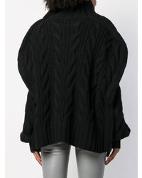 schwarzer Strick Oversize Pullover von Aalto