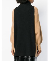 schwarzer Strick Oversize Pullover von Maison Flaneur