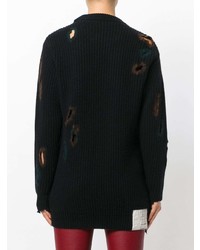 schwarzer Strick Oversize Pullover von Ballantyne