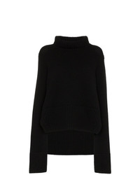 schwarzer Strick Oversize Pullover von Khaite