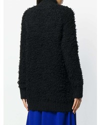 schwarzer Strick Oversize Pullover von Marni