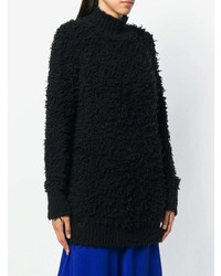 schwarzer Strick Oversize Pullover von Marni