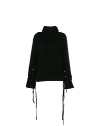 schwarzer Strick Oversize Pullover von McQ Alexander McQueen