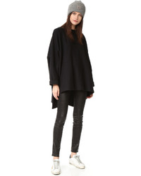 schwarzer Strick Oversize Pullover von OAK