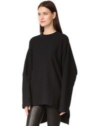 schwarzer Strick Oversize Pullover von OAK