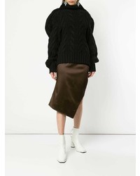 schwarzer Strick Oversize Pullover von Aalto