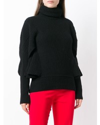 schwarzer Strick Oversize Pullover von Antonio Berardi