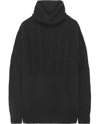 schwarzer Strick Oversize Pullover von The Row