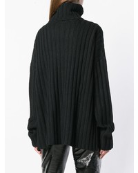 schwarzer Strick Oversize Pullover von Barbara Bui