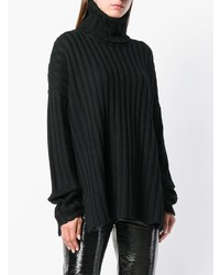 schwarzer Strick Oversize Pullover von Barbara Bui