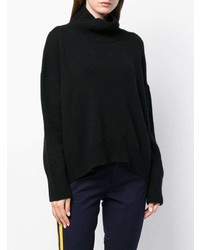 schwarzer Strick Oversize Pullover von Ermanno Scervino