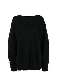 schwarzer Strick Oversize Pullover von Unravel Project