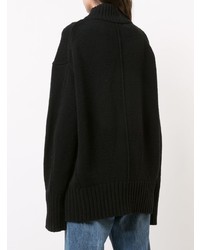 schwarzer Strick Oversize Pullover von Proenza Schouler
