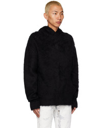 schwarzer Strick Pullover mit einem Kapuze von Givenchy