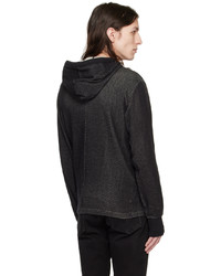 schwarzer Strick Pullover mit einem Kapuze von rag & bone