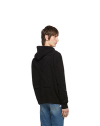 schwarzer Strick Pullover mit einem Kapuze von Off-White