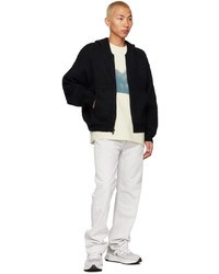 schwarzer Strick Pullover mit einem Kapuze von Calvin Klein