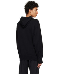 schwarzer Strick Pullover mit einem Kapuze von adidas Originals