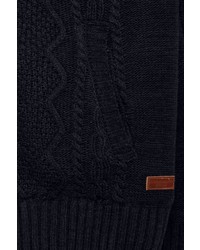 schwarzer Strick Pullover mit einem Kapuze von BLEND