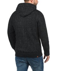 schwarzer Strick Pullover mit einem Kapuze von BLEND