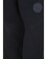 schwarzer Strick Pullover mit einem Kapuze von Dstrezzed