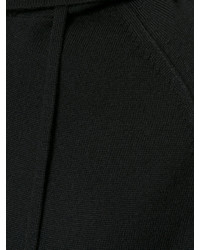 schwarzer Strick Pullover mit einem Kapuze von Helmut Lang