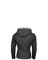 schwarzer Strick Pullover mit einem Kapuze von RUSTY NEAL