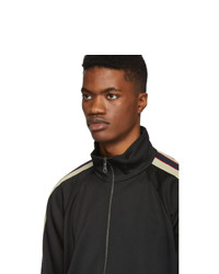 schwarzer Strick Pullover mit einem Reißverschluß von Gucci